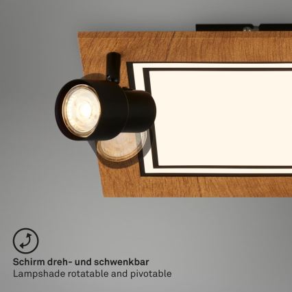 Brilo - Стельовий LED світильник LED/12W/230V + 2xGU10/9W 3000K