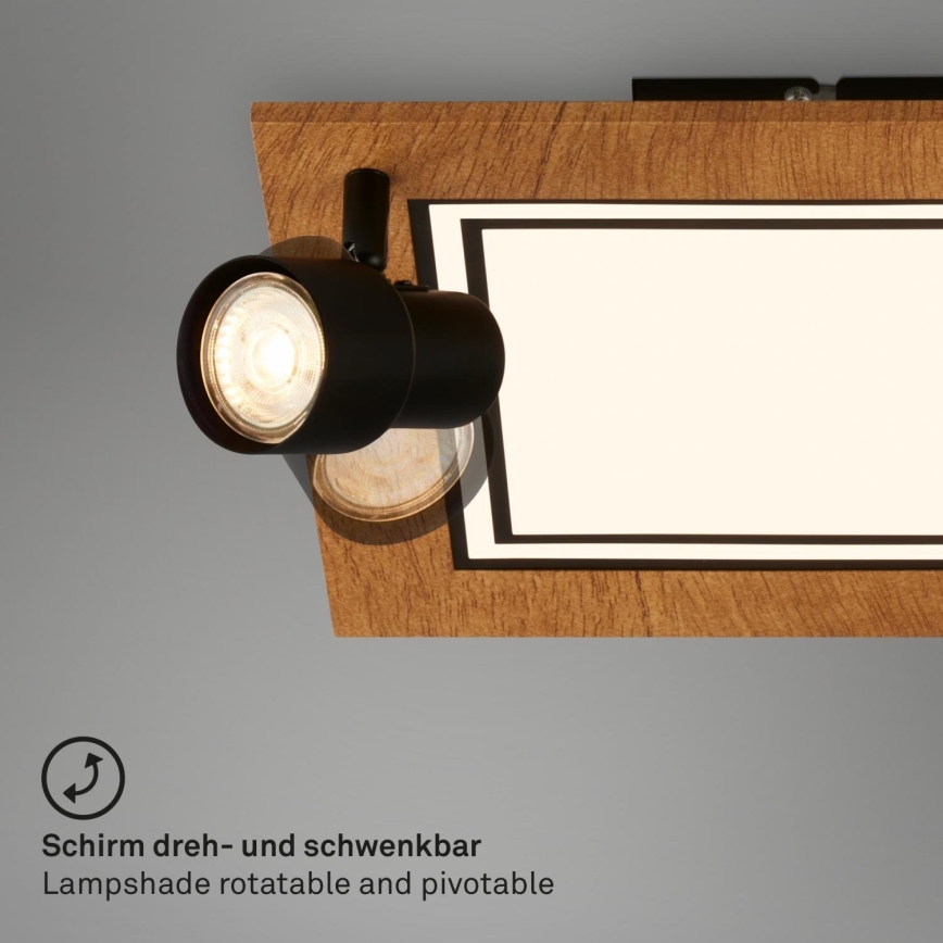 Brilo - Стельовий LED світильник LED/12W/230V + 2xGU10/9W 3000K
