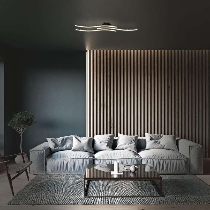 Brilo - Стельовий LED світильник LED/19W/230V 3000K чорний