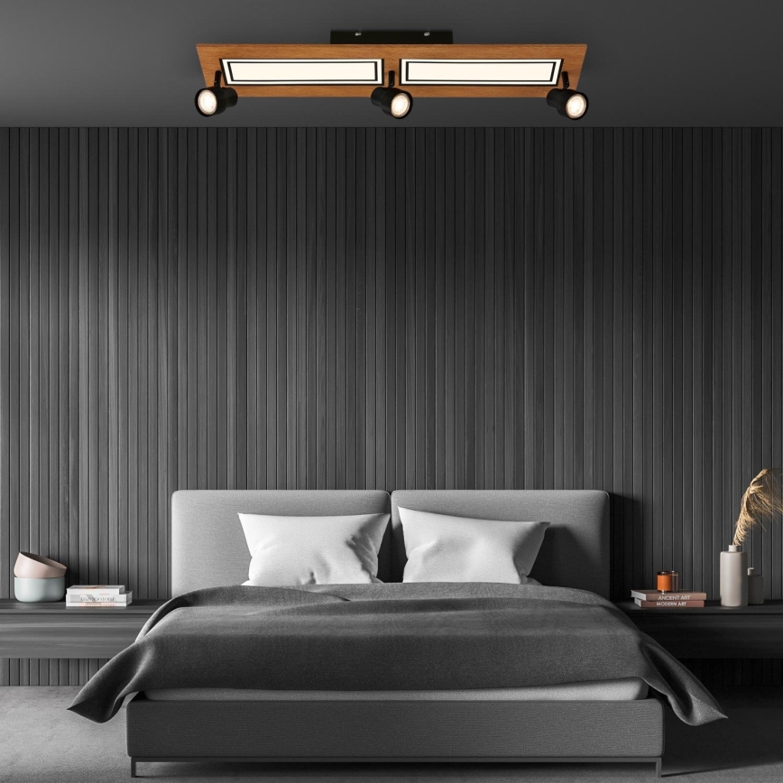 Brilo - Стельовий LED світильник LED/24W/230V + 3xGU10/9W 3000K