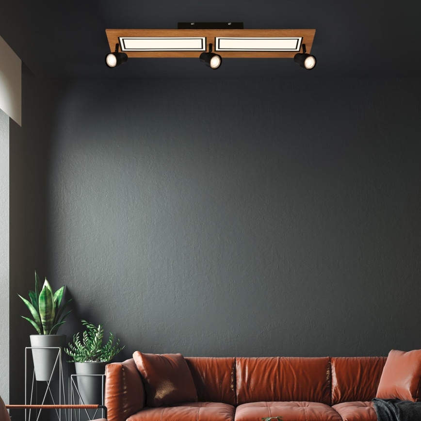Brilo - Стельовий LED світильник LED/24W/230V + 3xGU10/9W 3000K