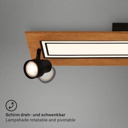 Brilo - Стельовий LED світильник LED/24W/230V + 3xGU10/9W 3000K