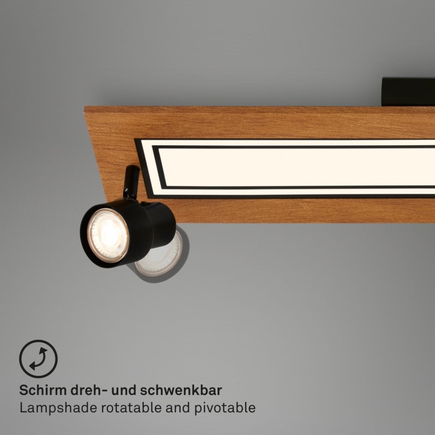 Brilo - Стельовий LED світильник LED/24W/230V + 3xGU10/9W 3000K