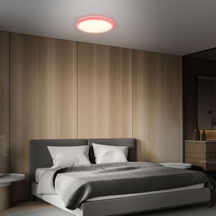 Brilo - Стельовий RGBW-світильник з регулюванням яскравості STARRY SKY LED/24W/230V 3000-6500K + пульт дистанційного керування
