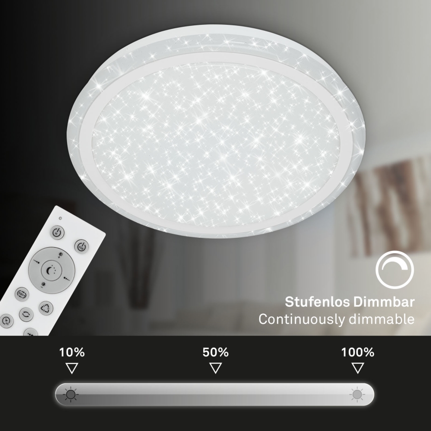 Brilo - Стельовий RGBW-світильник з регулюванням яскравості STARRY SKY LED/24W/230V 3000-6500K + пульт дистанційного керування