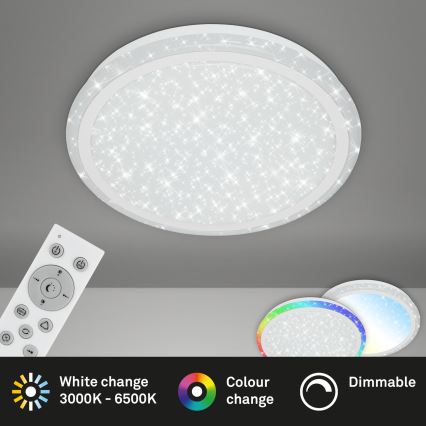 Brilo - Стельовий RGBW-світильник з регулюванням яскравості STARRY SKY LED/24W/230V 3000-6500K + пульт дистанційного керування