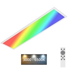 Brilo - Стельовий RGBW-світильник з регулюванням яскравості SLIM LED/24W/230V 3000-6500K 100x25 см + пульт дистанційного керування