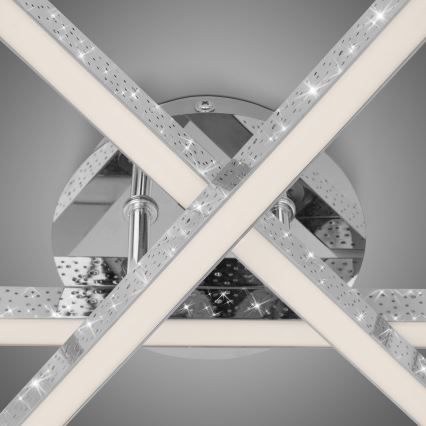 Brilo - Светодиодная припотолочная люстра REY 3xLED/5W/230V блестящий хром