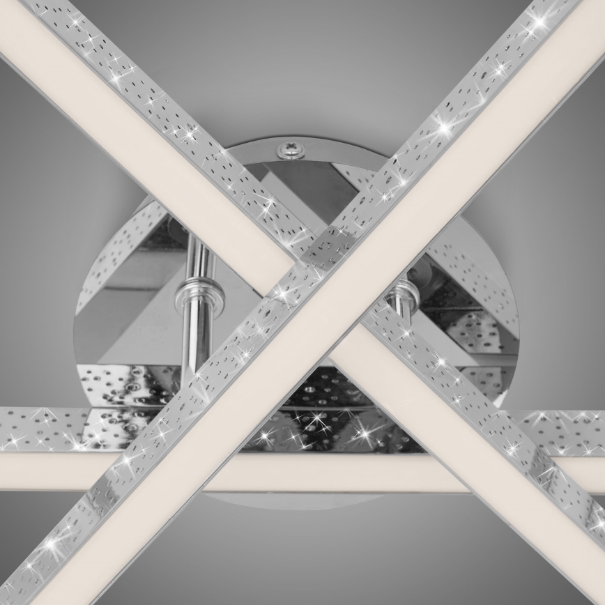 Brilo - Светодиодная припотолочная люстра REY 3xLED/5W/230V блестящий хром