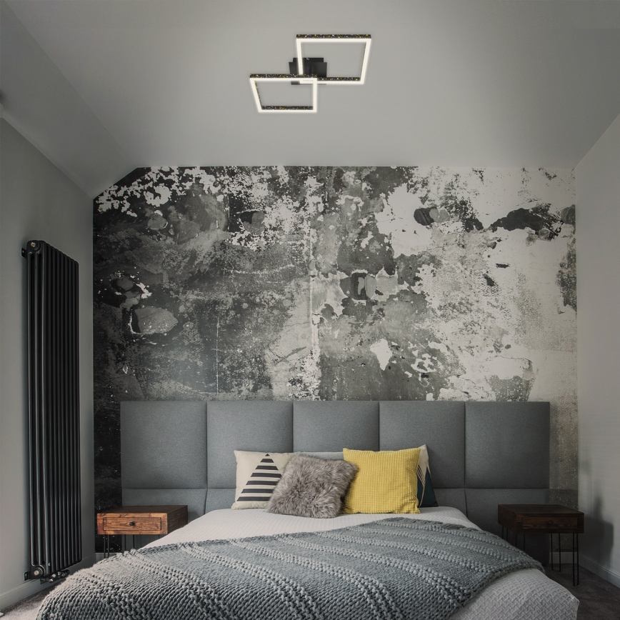 Brilo - Светодиодная припотолочная люстра с регулированием яркости FRAME 2xLED/9W/230V