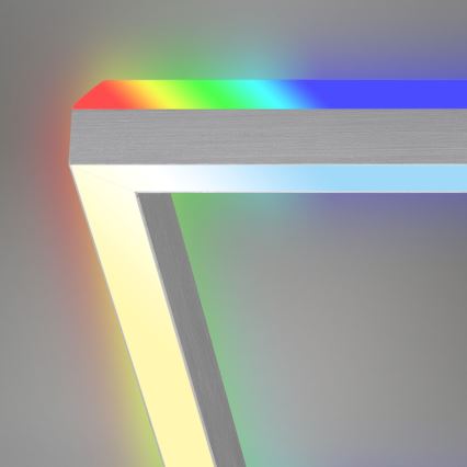 Brilo - Светодиодная припотолочная RGBW-люстра с регулированием яркости FRAME 2xLED/17W/230V 2700-6500K + дистанционное управление