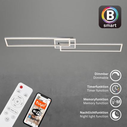 Brilo - Светодиодная припотолочная люстра с регулированием яркости FRAME 2xLED/20W/230V 2700-6500K Wi-Fi Tuya + дистанционное управление