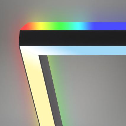 Brilo - Светодиодная припотолочная RGBW-люстра с регулированием яркости FRAME LED/18W/230V 2700-6500K + дистанционное управление