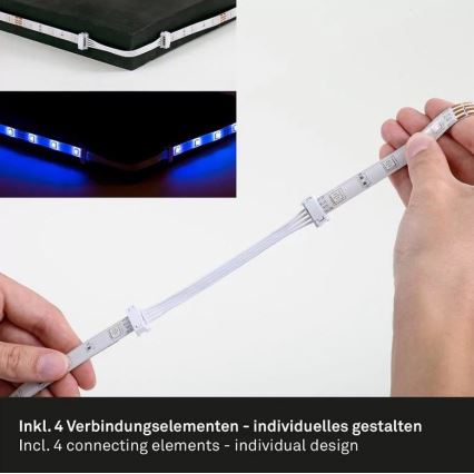 Brilo - Светодиодная RGBW-лента с регулированием яркости 6,5 м LED/22W/230V + дистанционное управление