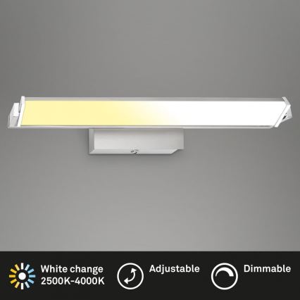 Brilo - Светодиодный настенный светильник с регулированием яркости LED/18W/230V 2700-4000K серебристый