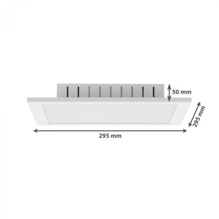 Brilo - Светодиодный потолочный RGB-светильник с регулированием яркости COLOUR LED/15W/230V 3000-6500K + дистанционное управление