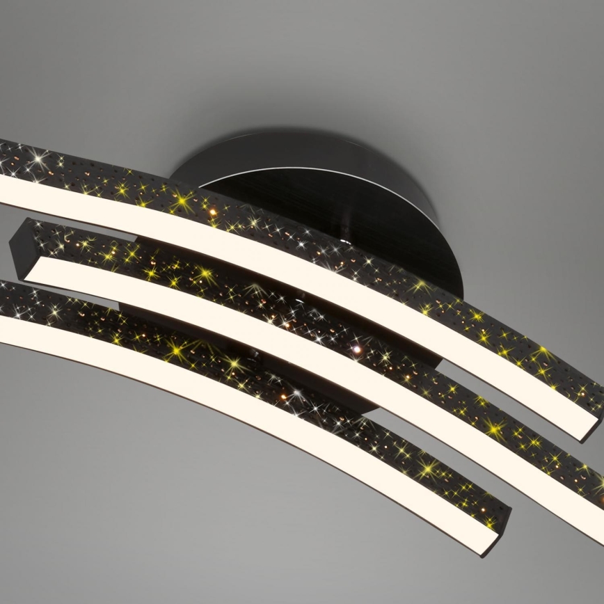 Brilo - Светодиодный потолочный светильник LED/19W/230V 3000K черный