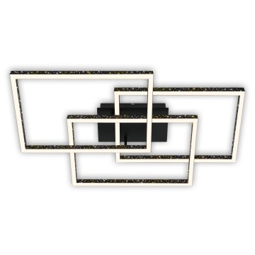 Brilo - Светодиодный потолочный светильник с регулированием яркости FRAME LED/57W/230V 3000K черный
