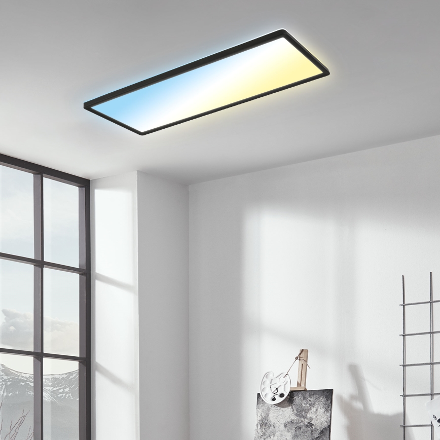 Brilo - Светодиодный потолочный светильник с регулированием яркости SLIM LED/23W/230V 2700-6500K + дистанционное управление