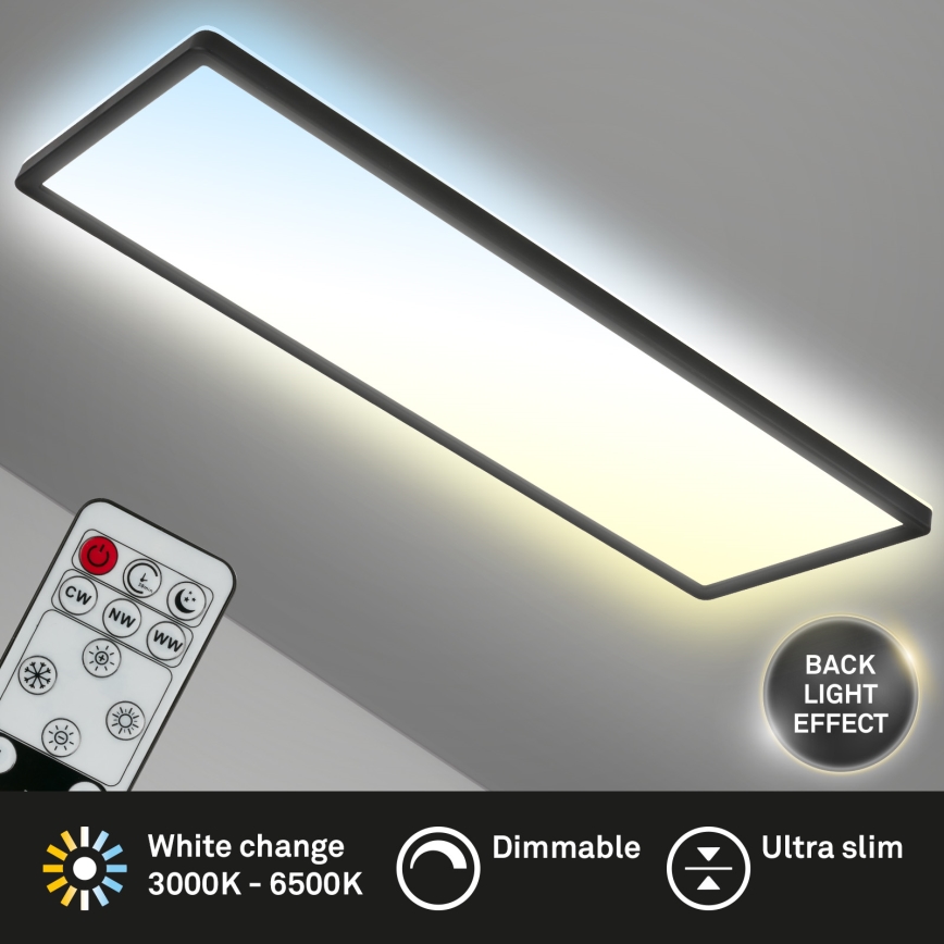 Brilo - Светодиодный потолочный светильник с регулированием яркости SLIM LED/23W/230V 2700-6500K + дистанционное управление