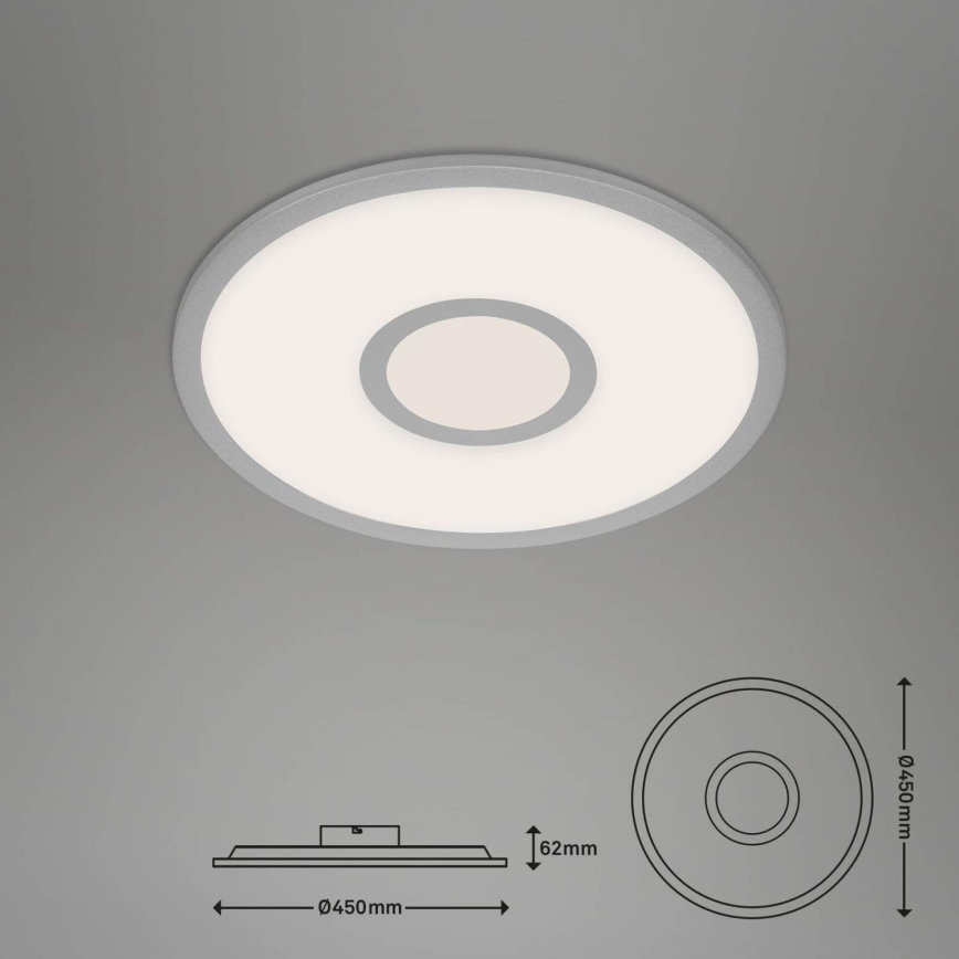 Brilo - Светодиодный потолочный RGB-светильник с регулированием яркости CENTRO LED/24W/230V 2700-6500K Wi-Fi Tuya + дистанционное управление