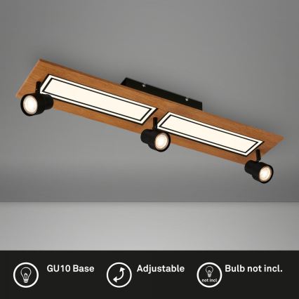 Brilo - Светодиодный потолочный светильник LED/24W/230V + 3xGU10/9W 3000K