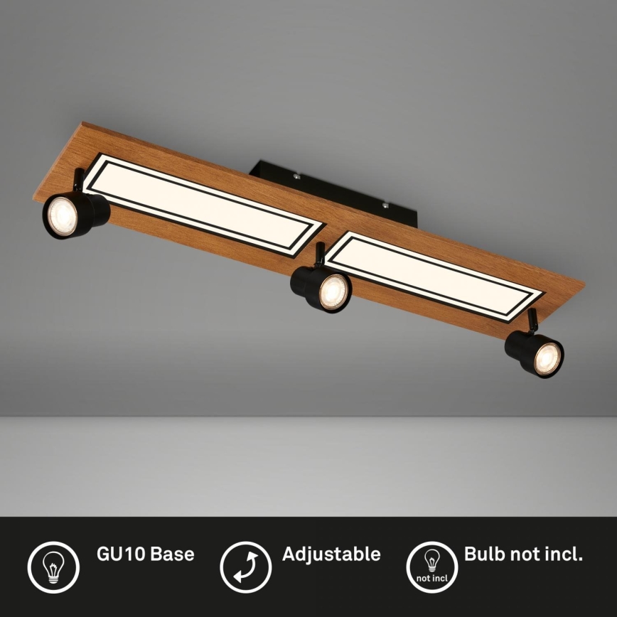 Brilo - Светодиодный потолочный светильник LED/24W/230V + 3xGU10/9W 3000K