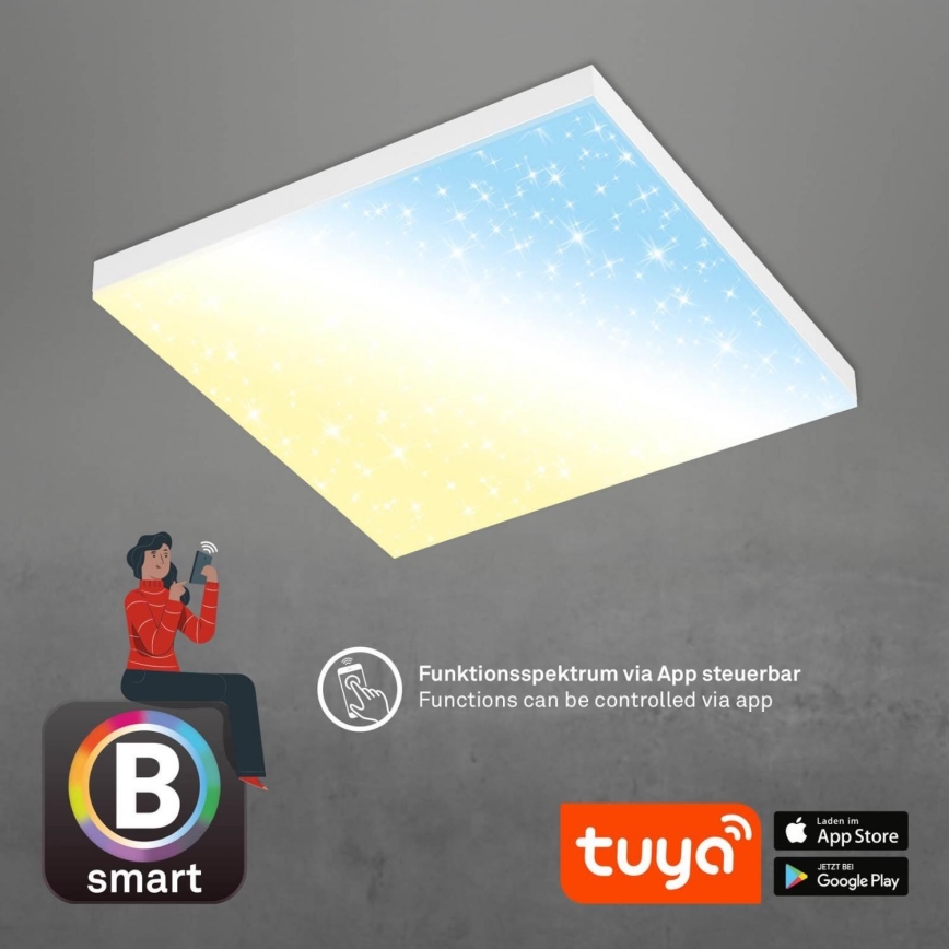 Brilo - Светодиодный потолочный светильник с регулированием яркости FRAMELESS LED/24W/230V 3000-6500K Wi-Fi Tuya + дистанционное управление