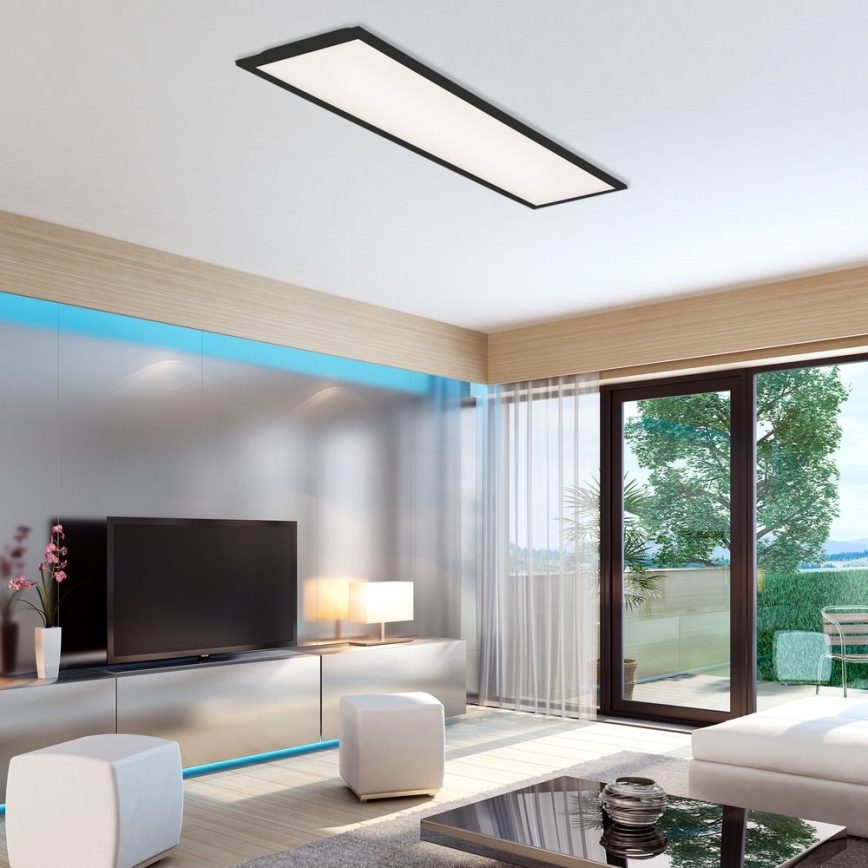 Brilo - Светодиодный потолочный светильник с регулированием яркости PIATTO LED/24W/230V 3000-6500K 100x25 см + дистанционное управление