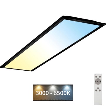Brilo - Светодиодный потолочный светильник с регулированием яркости PIATTO LED/24W/230V 3000-6500K 100x25 см + дистанционное управление