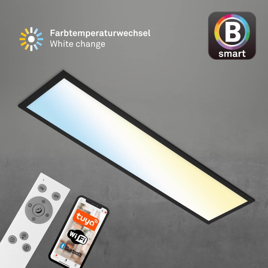 Brilo - Светодиодный потолочный светильник с регулированием яркости PIATTO LED/28W/230V 3000-6500K Wi-Fi Tuya + дистанционное управление