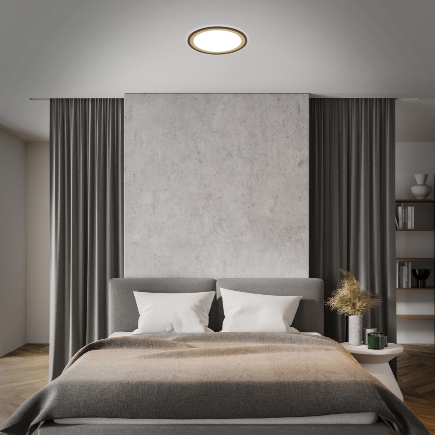 Brilo - Светодиодный потолочный светильник с регулированием яркости SLIM LED/22W/230V 2700-6500K + дистанционное управление