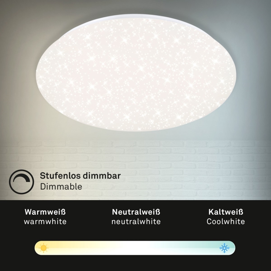 Brilo - Светодиодный потолочный светильник с регулированием яркости STARRY SKY LED/40W/230V 3000-6000K + дистанционное управление