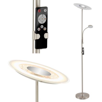 Brilo - Светодиодный торшер с регулированием яркости LED/29,5W/230V + LED/3,5W 3000-6000K + дистанционное управление