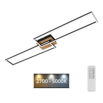 Brilo - Светодиодная припотолочная люстра с регулированием яркости FRAME 2xLED/20W/230V 2700-5000K + дистанционное управление