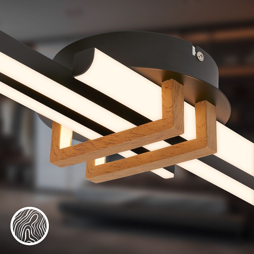 Brilo - світлодіодний стельовий світильник TINKA LED/21W/230V 3000K чорний