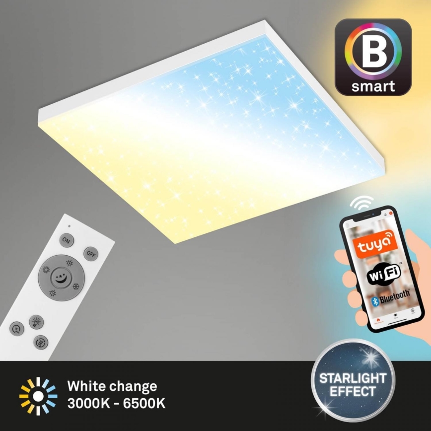 Brilo - Світлодіодний стельовий світильник з регулюванням яскравості FRAMELESS LED/24W/230V 3000-6500K Wi-Fi Tuya + пульт дистанційного керування
