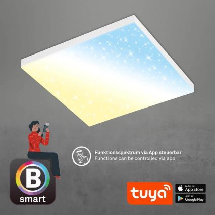 Brilo - Світлодіодний стельовий світильник з регулюванням яскравості FRAMELESS LED/24W/230V 3000-6500K Wi-Fi Tuya + пульт дистанційного керування