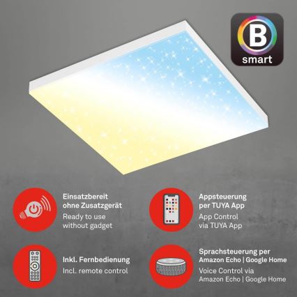 Brilo - Світлодіодний стельовий світильник з регулюванням яскравості FRAMELESS LED/24W/230V 3000-6500K Wi-Fi Tuya + пульт дистанційного керування