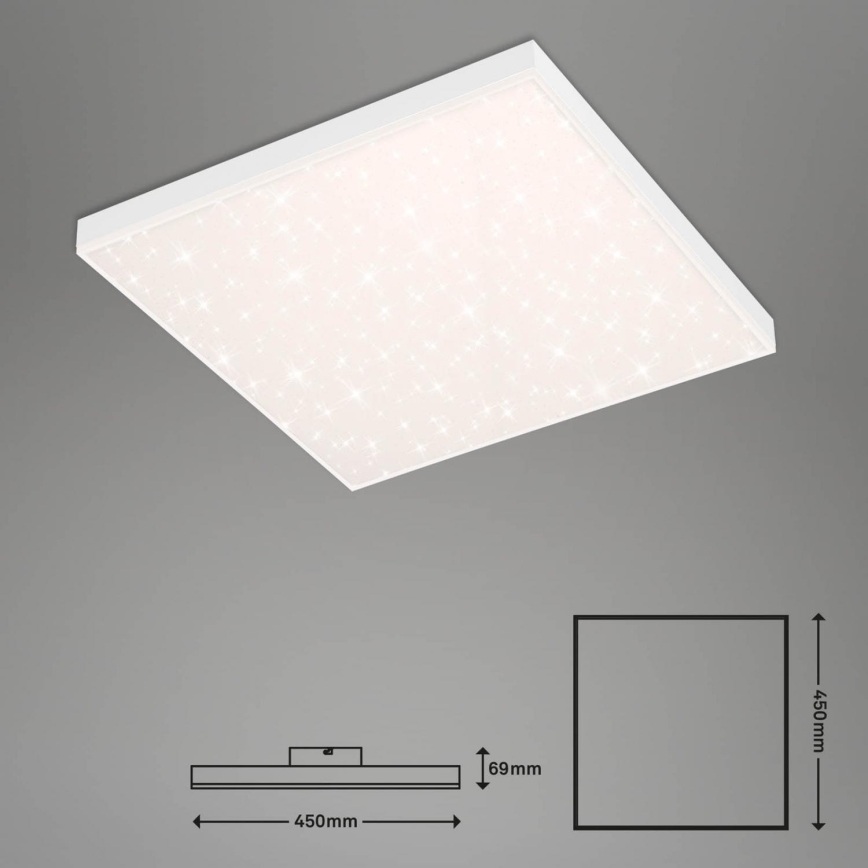 Brilo - Світлодіодний стельовий світильник з регулюванням яскравості FRAMELESS LED/24W/230V 3000-6500K Wi-Fi Tuya + пульт дистанційного керування
