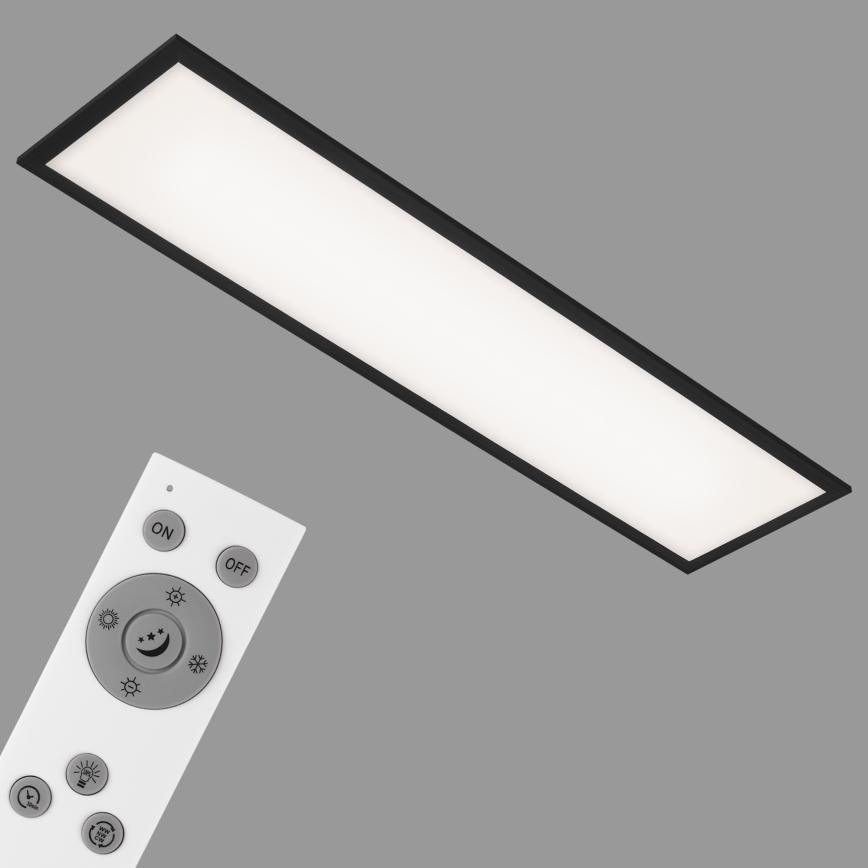 Brilo - Світлодіодний стельовий світильник з регулюванням яскравості PIATTO LED/24W/230V 3000-6500K 100x25 см + пульт дистанційного керування
