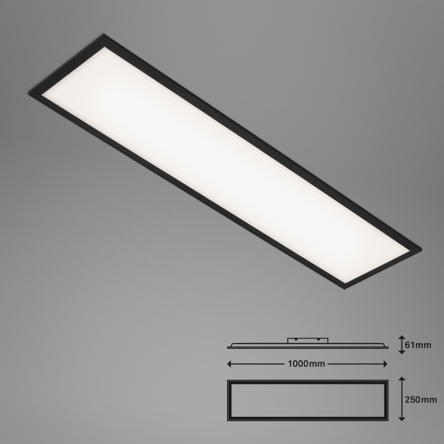 Brilo - Світлодіодний стельовий світильник з регулюванням яскравості PIATTO LED/24W/230V 3000-6500K 100x25 см + пульт дистанційного керування