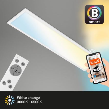 Brilo - Світлодіодний стельовий світильник з регулюванням яскравості PIATTO LED/28W/230V 3000-6500K Wi-Fi Tuya + пульт дистанційного керування