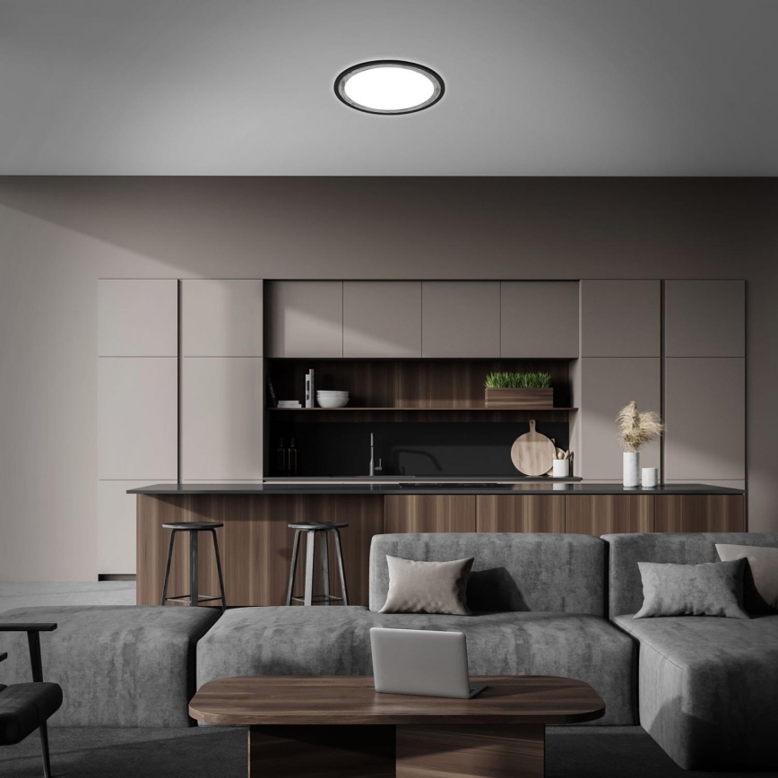 Brilo - Світлодіодний стельовий світильник з регулюванням яскравості SLIM LED/22W/230V 2700-6500K + пульт дистанційного керування