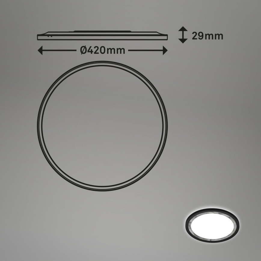 Brilo - Світлодіодний стельовий світильник з регулюванням яскравості SLIM LED/22W/230V 2700-6500K + пульт дистанційного керування