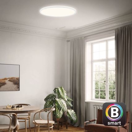 Brilo - Світлодіодний стельовий світильник з регулюванням яскравості SLIM LED/22W/230V 2700-6500K Wi-Fi Tuya + пульт дистанційного керування