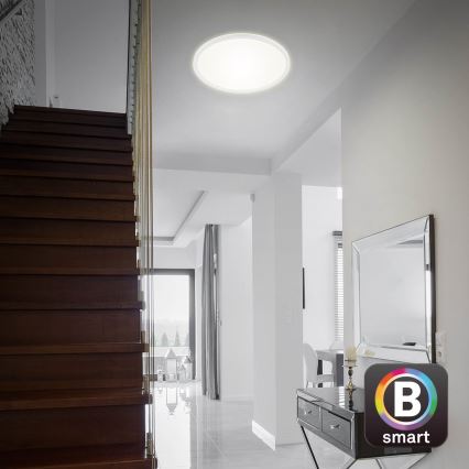 Brilo - Світлодіодний стельовий світильник з регулюванням яскравості SLIM LED/22W/230V 2700-6500K Wi-Fi Tuya + пульт дистанційного керування