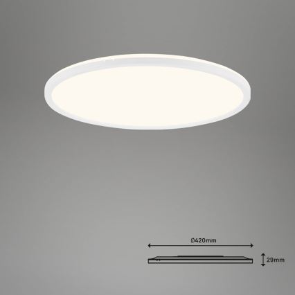 Brilo - Світлодіодний стельовий світильник з регулюванням яскравості SLIM LED/22W/230V 2700-6500K Wi-Fi Tuya + пульт дистанційного керування