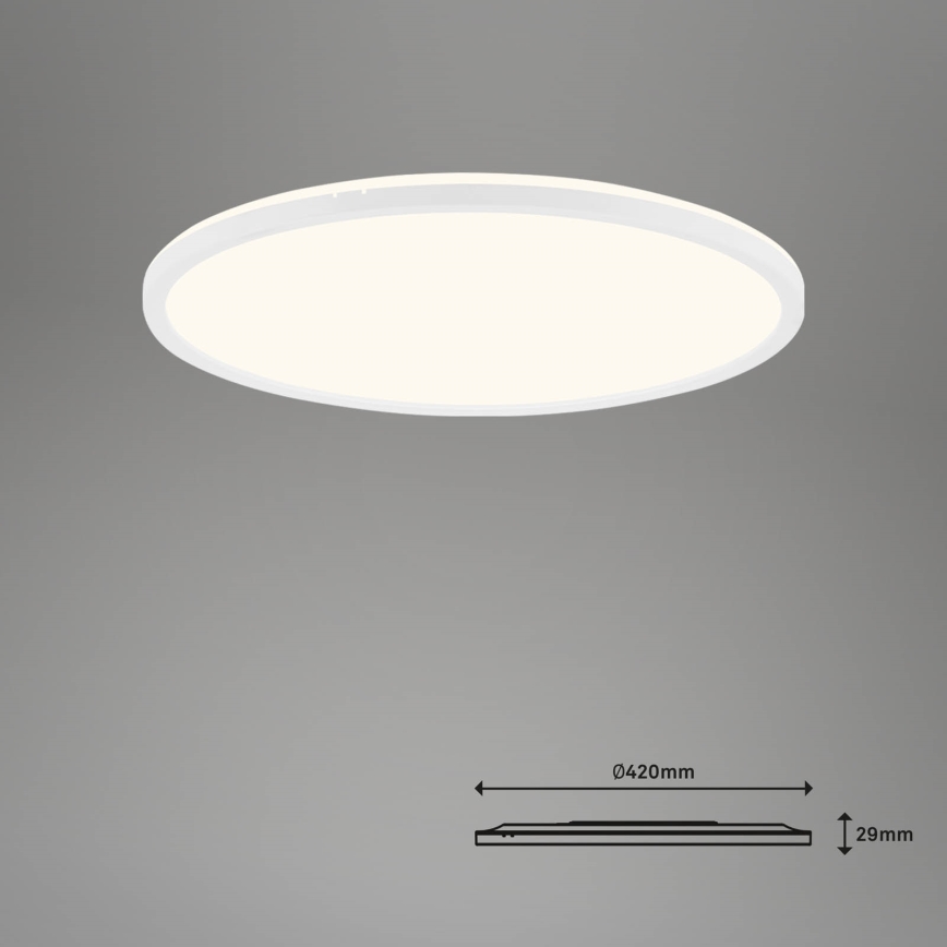 Brilo - Світлодіодний стельовий світильник з регулюванням яскравості SLIM LED/22W/230V 2700-6500K Wi-Fi Tuya + пульт дистанційного керування