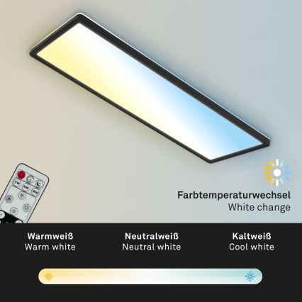Brilo - Світлодіодний стельовий світильник з регулюванням яскравості SLIM LED/23W/230V 2700-6500K + пульт дистанційного керування